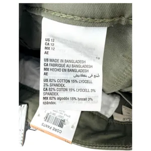 tyle & Co Womens Wide Leg Crop‎ Mid Rise Core Pants Olive Green Size 12 New thumbnail 5