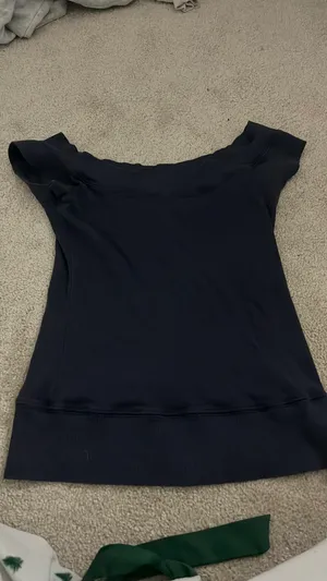 Navy Blue Shirt Brandy Melville thumbnail 3