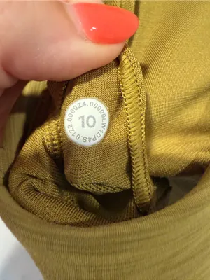 Sleeveless Lululemon Instill Crop Tank Top in Mustard Yellow thumbnail 2