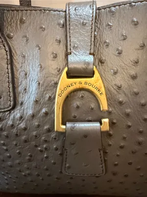 DOONEY & BOURKE | Ostrich Leather Small Shannon Tote thumbnail 2