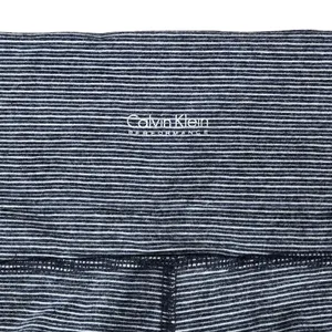 Calvin Klein Performance Athletic Fold Over Leggings Striped‎ Stretch Women's S thumbnail 6