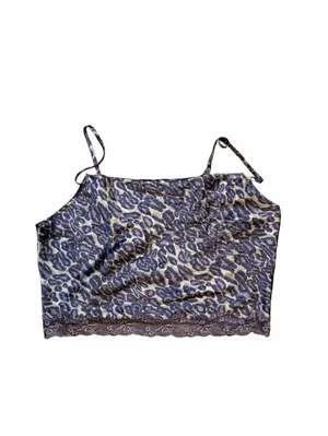Vintage Y2K Victoria’s Secret Animal Print Cami Pajama Pants Set Lace thumbnail 3