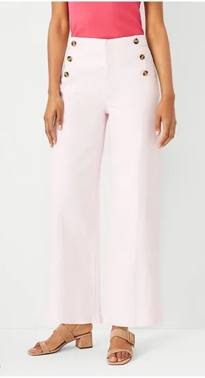 Ann Taylor Sculpting Pocket‎ High Rise Sailor Crop Jeans thumbnail 1