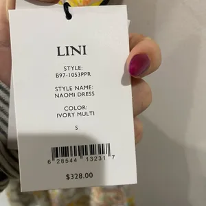 LINI Naomi Ruffle V Neck‎ Floral Mini Dress NWT Romantic Chic Sz S thumbnail 7
