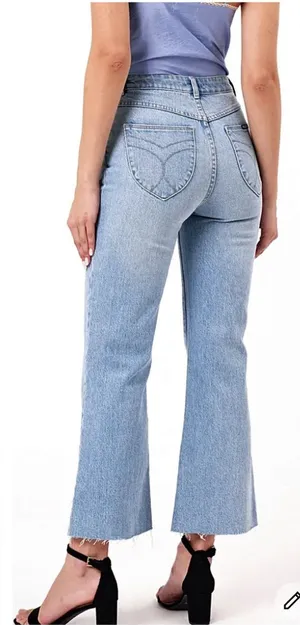 Rolla’s Eastcoast Crop High Rise Flare Jeans thumbnail 1