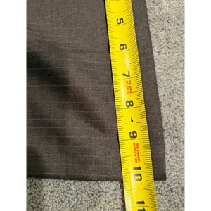 J.Crew Womens 6T City Fit Pinstripe Wool Dress Pants Charcoal Grey Wide Leg Tall thumbnail 7