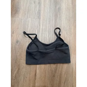 Aerie Real Good Seamless Bralette‎ Charcoal Gray Adjustable Straps padded Size S thumbnail 3