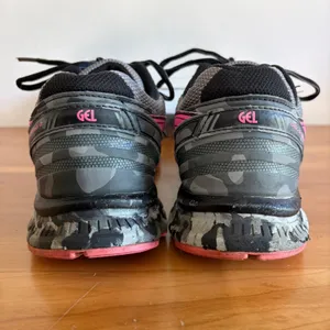 Asics Gel-Scram 2 Trail Running Shoes Womens 10 Grey Camo Pink T59AQ‎ Sneaker thumbnail 5