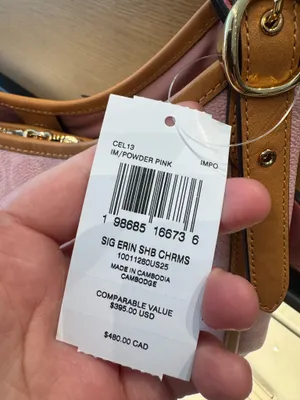 NWT COACH Erin Shoulder Bag In Signature Canvas With Charms CEL13 in powder pink thumbnail 4