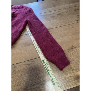 Free People Women Size Small Celeste‎ Heart Button Cardigan Aged Red Size Small thumbnail 9