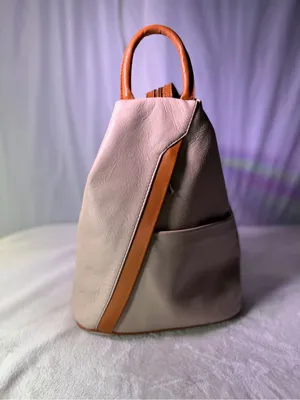 Everyday Neutral Tan Backpack Tote for Women - Casual City Bag thumbnail 6