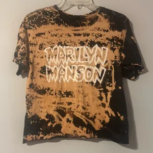 Marilyn Manson Black Tie Dye Graphic Tee size XL thumbnail 1