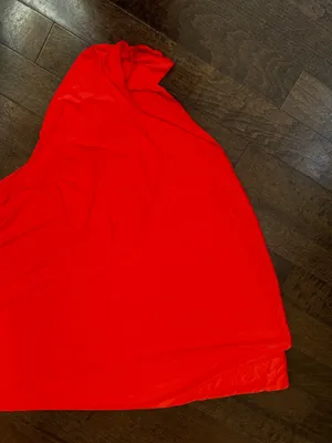 Sincerely Jules Bright Orange Halter Flowy Slinky midi dress thumbnail 5