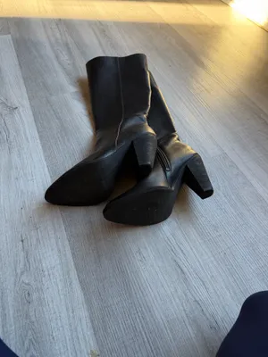 Botas altas Zodiac negras tacón bajo mujer talla 5 thumbnail 5