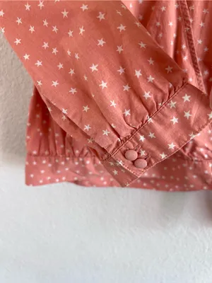 Madewell Women's Star Scatter Wrap Top Peach thumbnail 3