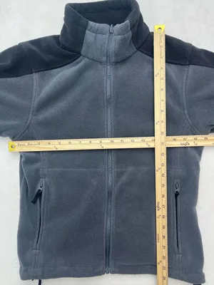 Columbia Sportswear Women's Full Zip Gray & Black Fleece Jacket Size Medium thumbnail 8