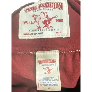 NWT True Religion Eva Pant Redwood Athletic Hook Up Flare Leggings Size Medium thumbnail 4