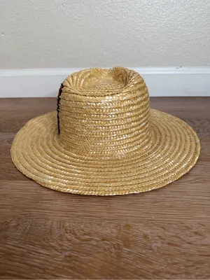 San Diego Hat Embroidered Butterfly Straw Women's Hat, OS thumbnail 6