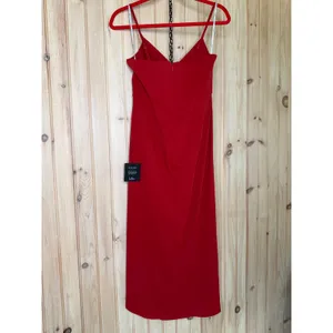 NWT Lulus Reinette Rust Red Midi Dress Holiday Party Party Wedding Size S thumbnail 6