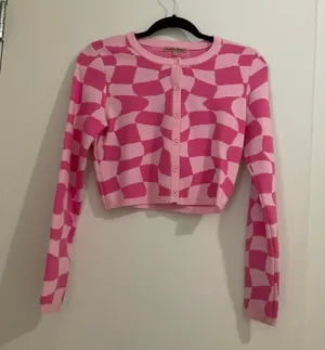 Bailey rose Y2K Pink Cardigan thumbnail 1