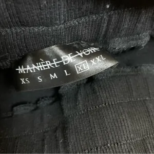 Maniere De Voir Black Side Stripe Jogger Sweatpants Streetwear Lounge XL thumbnail 4