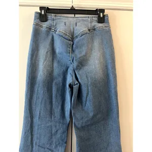 Free People We The Free Flare Wide Jeans High Rise size 26 Blue thumbnail 5