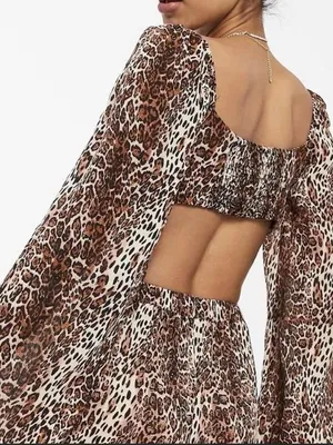 Leopard Print Two-Piece Crop Top & Maxi Skirt Set thumbnail 3