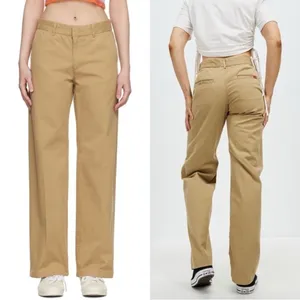 LEVI’S Khaki Mid Rise Straight Leg Retro 90s Baggy Dad Trouser Workwear Pants 24 thumbnail 3