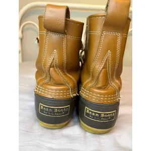Vintage L.L. Bean Bean Boots Size 6M Brown Leather Made in Maine USA thumbnail 5