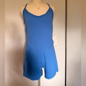 Lululemon Athletica Blue Cross-Back Bodysuit thumbnail 3