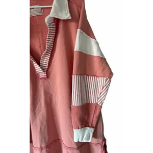 Free People We The Free Clean‎ Prep Polo Pink/Rose Women's Size Medium thumbnail 7