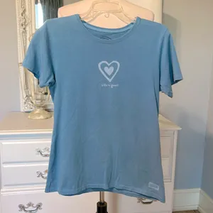 Life is Good Tee Blue Short Sleeve Womens Medium thumbnail 2