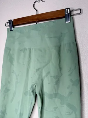 Aurola Women's Camo Leggings 25" Green High Waisted Athleisure S Pilates Workout thumbnail 5