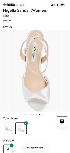 Nina Bridal Heels Ivory 5.5 thumbnail 5