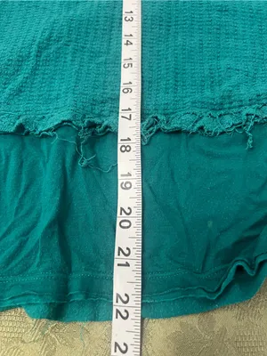 We The Free Teal Layered V-Neck Long Sleeve Top thumbnail 4