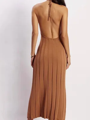 Meshki Adrienne Halter Neck Midi Dress thumbnail 3