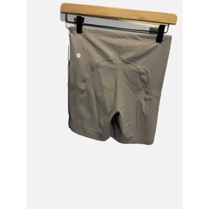 Zella‎ Biker Shorts Womens Small Taupe High Waisted Pocket Athletic Yoga Gym thumbnail 4