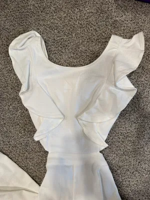 White Flare Jumpsuit thumbnail 4