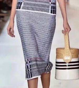 Tory Burch Jacquard Basketweave Skirt thumbnail 1