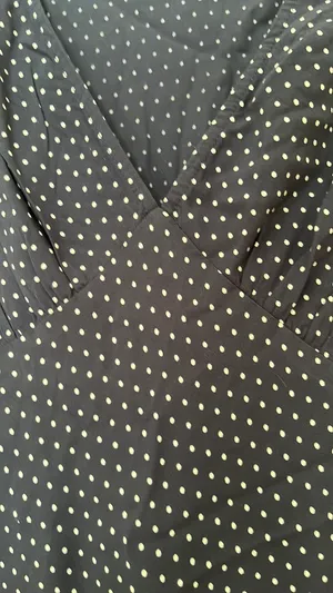 Brandy Melville Polka Dot Navy + White Dress thumbnail 5