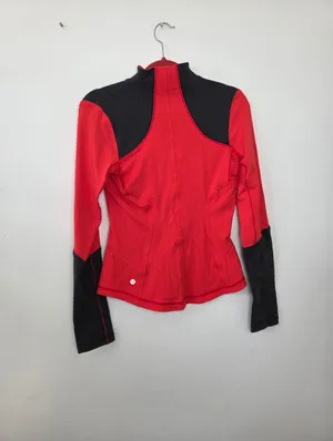 Lululemon Forme Jacket Love Red Size 6 Athletic Gym Lifting Sporty Scuba Define thumbnail 8