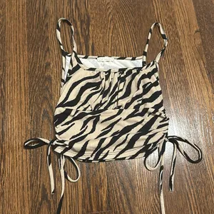 Animal Print Tank Top Black thumbnail 1