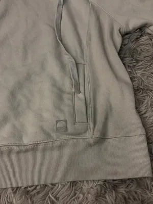 Antho Daily Practice Light Gray/ green Hoodie Sweatshirt - Casual Pullover thumbnail 2