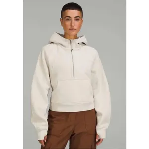 ✨Lululemon Scuba Oversized Half-Zip Ivory Sz XS/S Hoodie✨ thumbnail 4