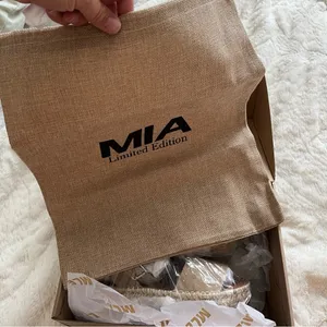 NEW Altar’d State X MIA Strap Sandals Size 8.5 Tan Arula LIMITED EDITION thumbnail 8