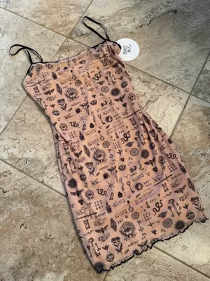 Princess Polly Print Mink Dress thumbnail 1