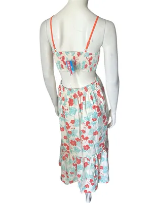 Pat Pat Matching Family Disney Dress Cream/Turquoise/Orange Size S NWT IN PKG thumbnail 8