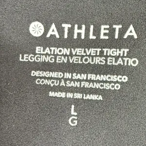 Athleta Elation Velvet Tight in Black #467925 W1679 Sz L thumbnail 9