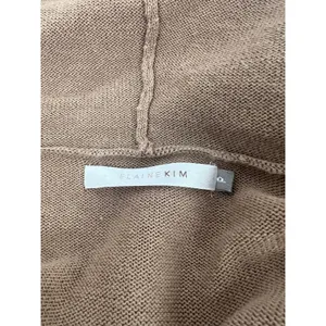 Elaine Kim Convertible Hooded Cardigan Sweater Zip Hem Cotton‎ Size P thumbnail 15