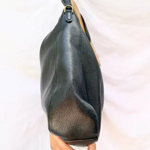 Kate Spade | Black Pebbled Textured Cow Leather Hobo Shoulder Bag Purse thumbnail 7
